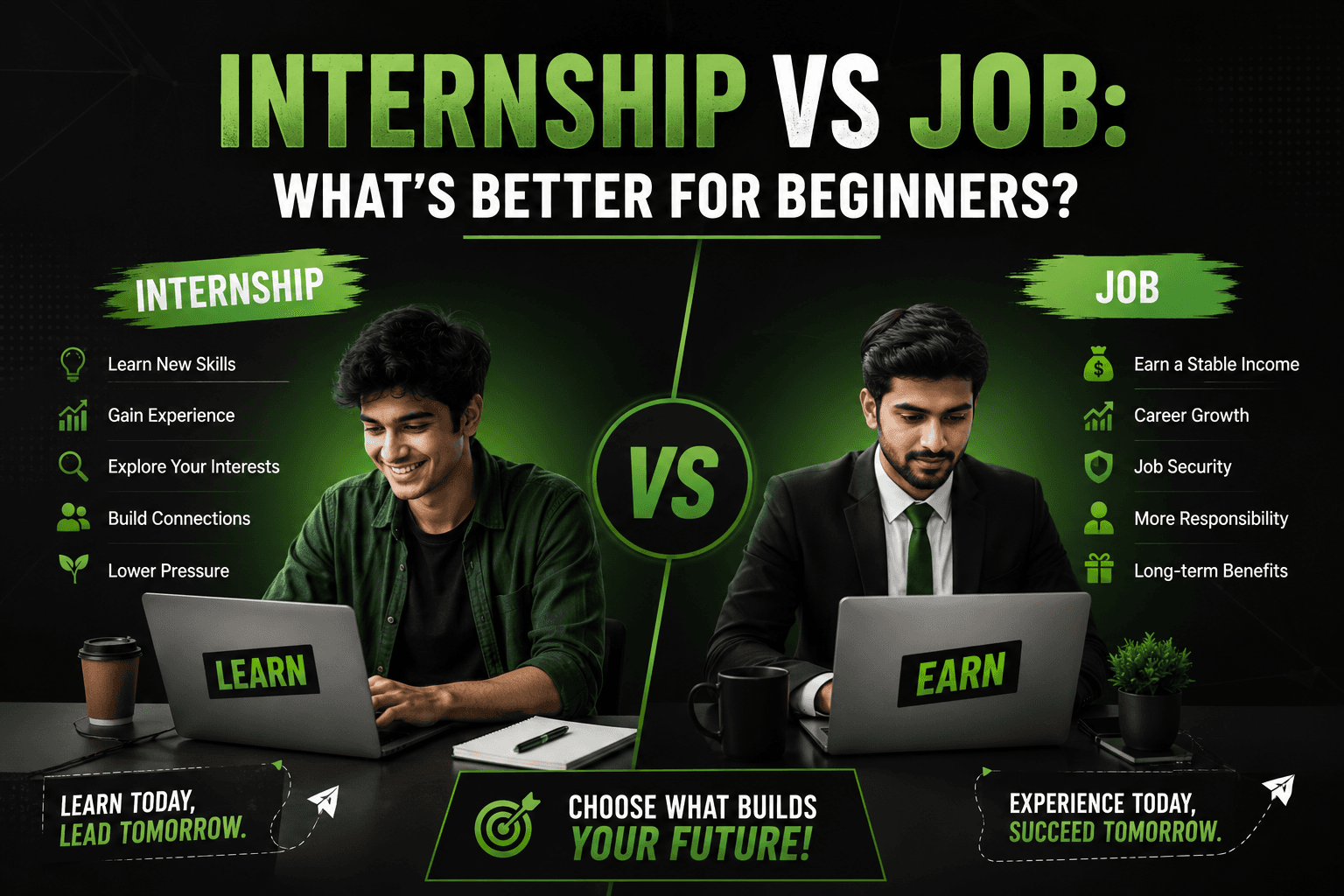 Internship vs Job: What’s Better for Beginners?